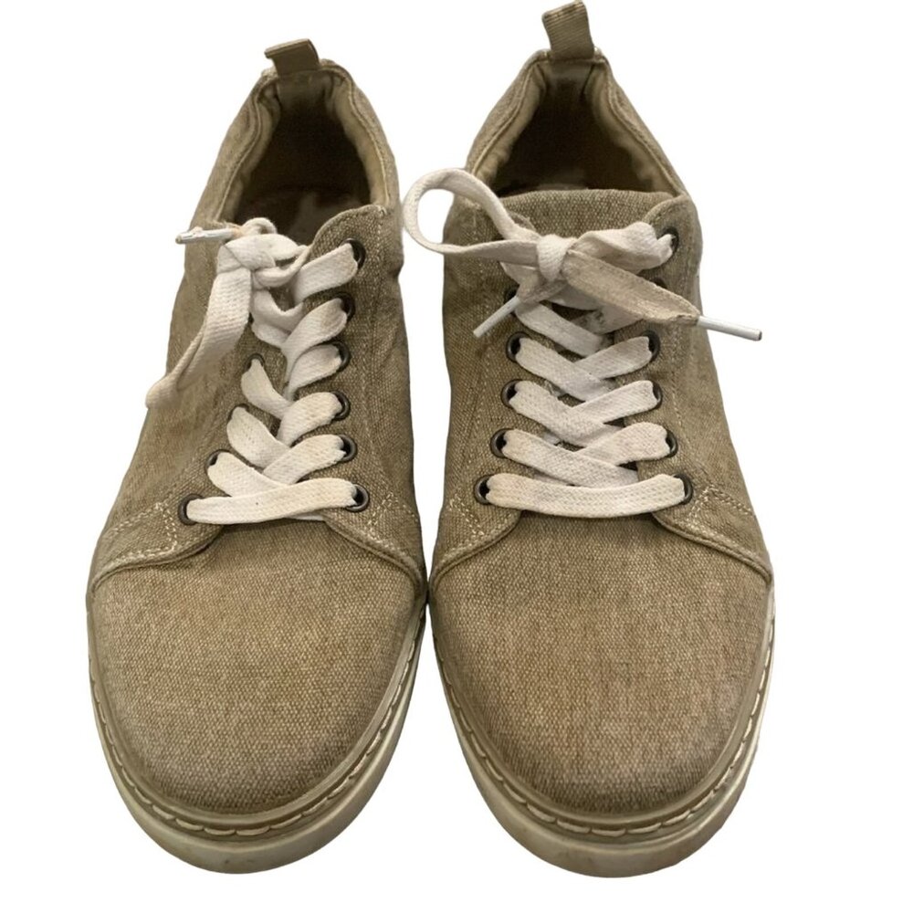 AMALI BEIGE/TAN CHUKKA SNEAKERS 8.5